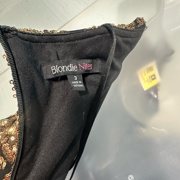 Blondie Nites Strapless Sequin Dress Size 3 NWOT - Picture 8 of 16